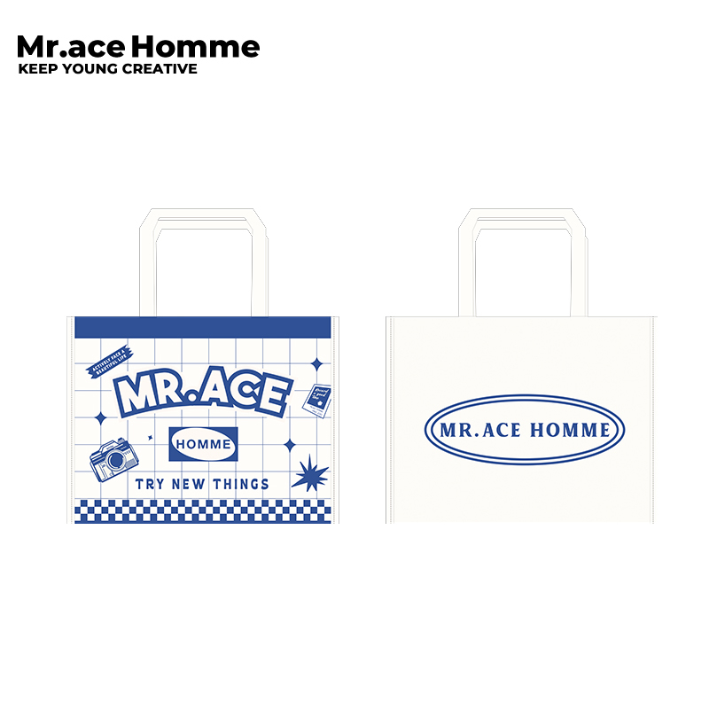 Túi xách mua sắm Mr. ace Homme đeo vai sức chứa lớn tiện dụng
