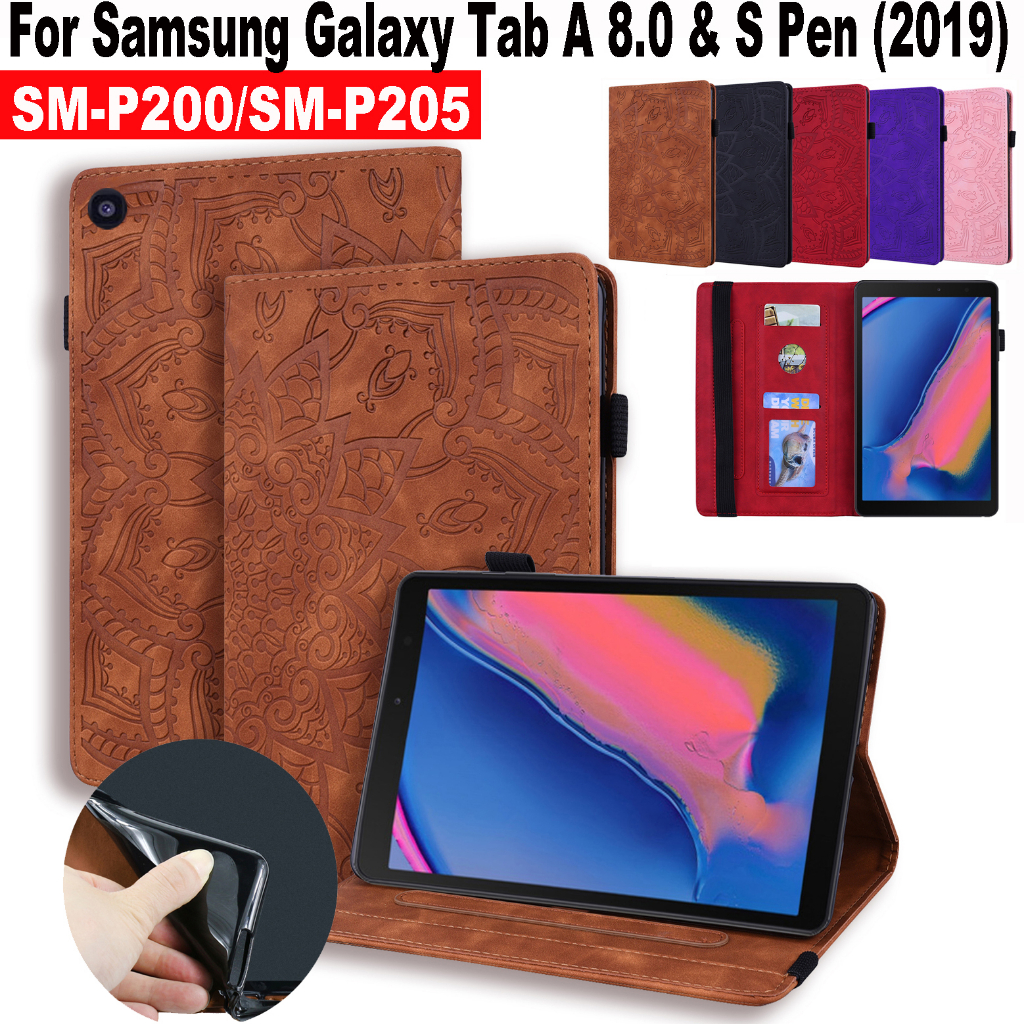 SAMSUNG Bao Da Nắp Gập Từ Tính Kèm Ngăn Đựng Bút Cảm Ứng Samsung