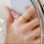Nhẫn titan nữ không gỉ mạ vàng 18k thiết kế khắc hoạ tiết hình thoi bản nhỏ thời trang đơn giản thanh nhã
