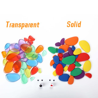Bộ Đồ Chơi Lắp Ráp Hạt Nhựa Trong Suốt Cho Bé 2-5 Tuổi