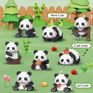 Đồ Chơi Lắp Ráp Mô Hình Gấu Trúc Dễ Thương