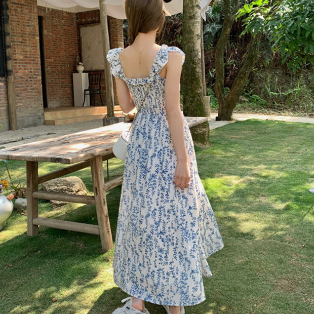 Đầm Hoa Tay Phồng Thời Trang Mùa Hè Mới
