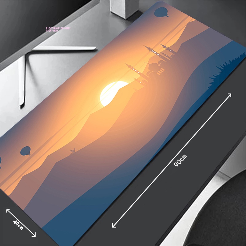 Miếng Lót Chuột Nghệ Thuật Tay Thủ Lớn Mousepad Bàn Phím Thảm XXXL Thảm Chuột 31.4x11.8in Cao Su Để Bàn Thiết Kế Thảm Bàn Làm Việc Mềm Mousepads