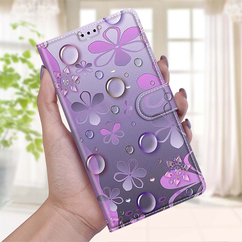 Ốp Điện Thoại Dễ Thương Cho Samsung Galaxy S23 S22 S21 + Plus Ultra S21fe Bao Da Sách Gấp Lật Có Chân Đế Khe Cắm Thẻ Tín Dụng