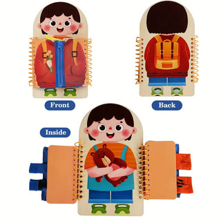 Đồ Chơi Bảng Tập Trang Điểm Nhiều Tầng Theo Phương Pháp Montessori Giáo Dục Sớm Cho Bé Trai Và Bé Gái