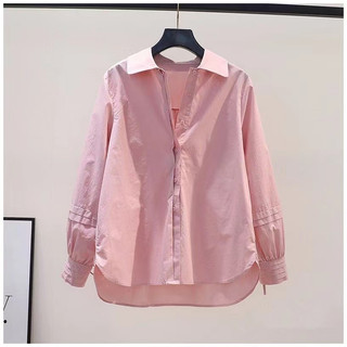Áo Sơ Mi cotton Tay Dài Dáng Rộng Phong Cách Hàn Quốc Cho Nữ