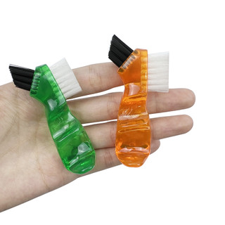 2Mini denture brush double-headed toothbrush bàn chải làm sạch răng giả bàn chải làm sạch răng giả cầm tay double-sided brush để làm sạch răng giả