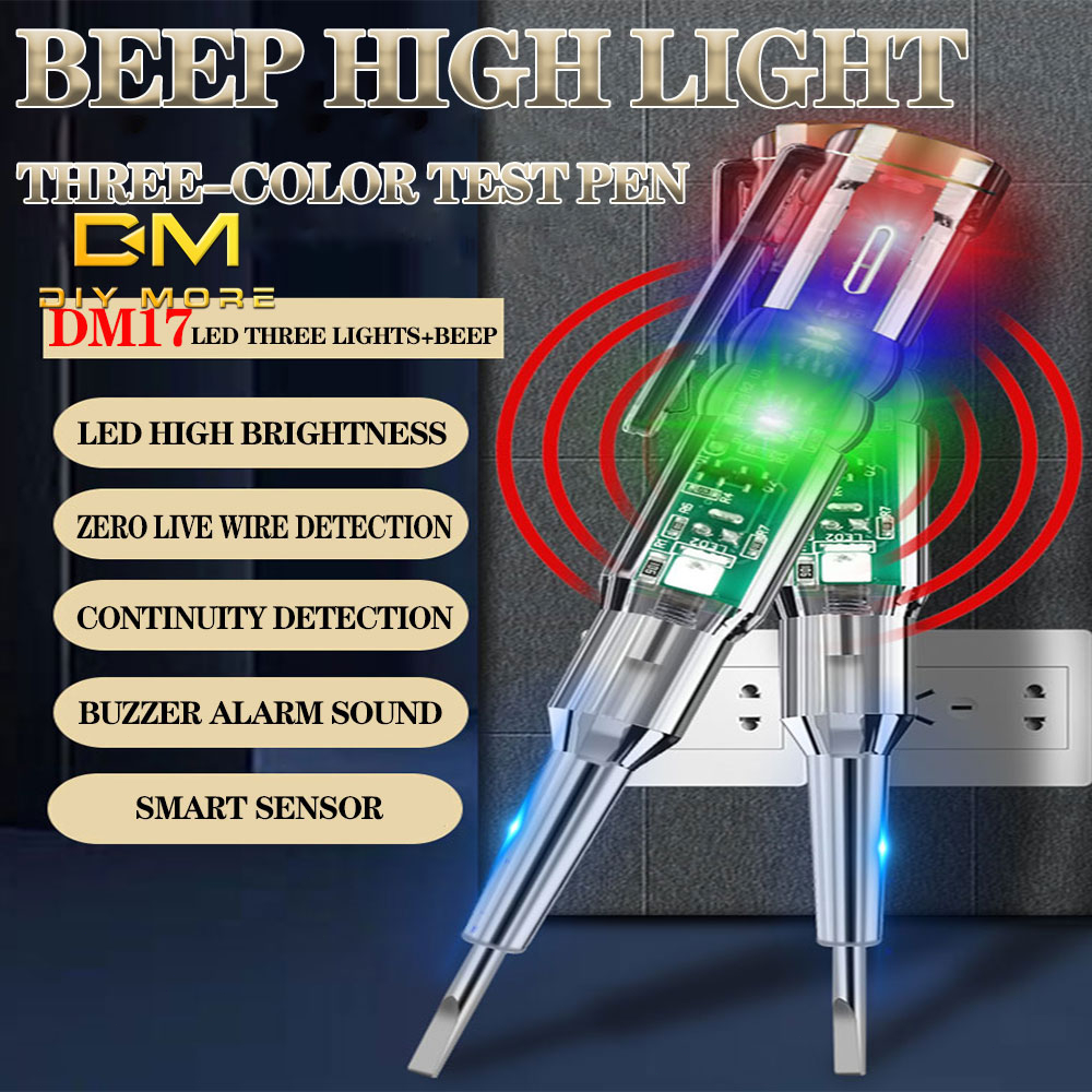 DIYMORE DM17 / B12 / B14 24-250V Bút Thử Điện Có Đèn LED | Shopee Việt Nam