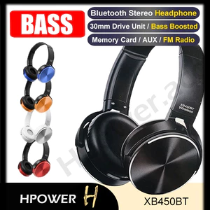 Tai Nghe Chụp Tai Bluetooth XB450BT Tai nghe thể thao không dây âm thanh vòm stereo gắn trên đầu