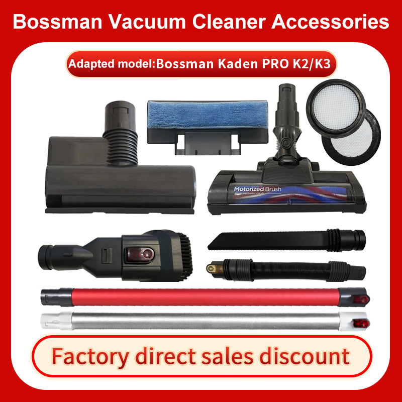Tương thích với Máy hút bụi không dây / không dây Bossman Kaden Pro K2 K3 Phụ kiện lọc HEPA Bàn chải sàn Bình nước Bàn chải Mite Ống linh hoạt Hút phẳng