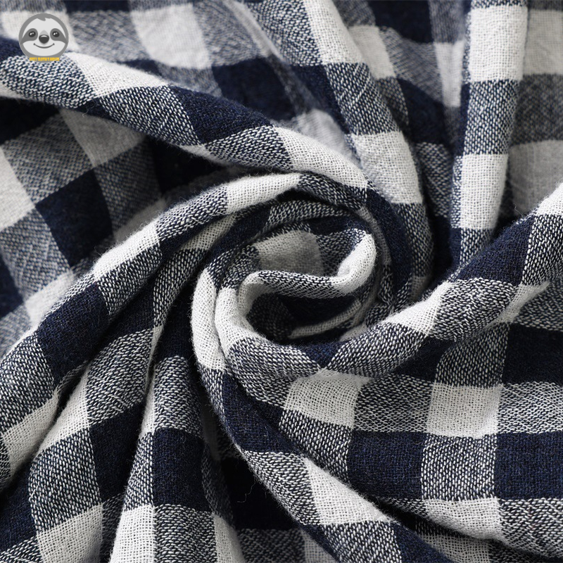 Bộ Đồ Ngủ Pijama / Quần short / Áo Tay Ngắn Hai Lớp Bằng Vải cotton Phong Cách muji Nhật Bản Dành Cho Cặp Đôi