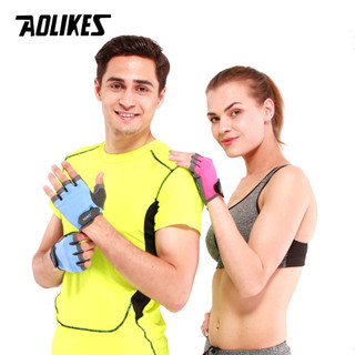 Găng Tay gim,Găng Tay Thể Thao Hở Ngón AOLIKES Cho Nam Nữ