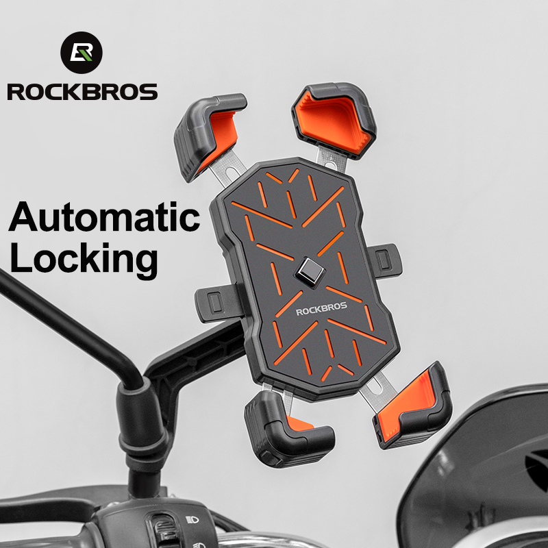 Giá Đỡ Điện Thoại Rockbros Chống Sốc Tiện Dụng Cho Xe Đạp Xe Máy