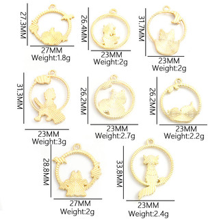 Set 10 Mặt Vòng cổ Hợp Kim Tráng Men Màu Đen Hình Phù Thủy / Dơi / Bí Ngô / Mèo Làm Đồ Trang Sức Lễ Hội Halloween DIY