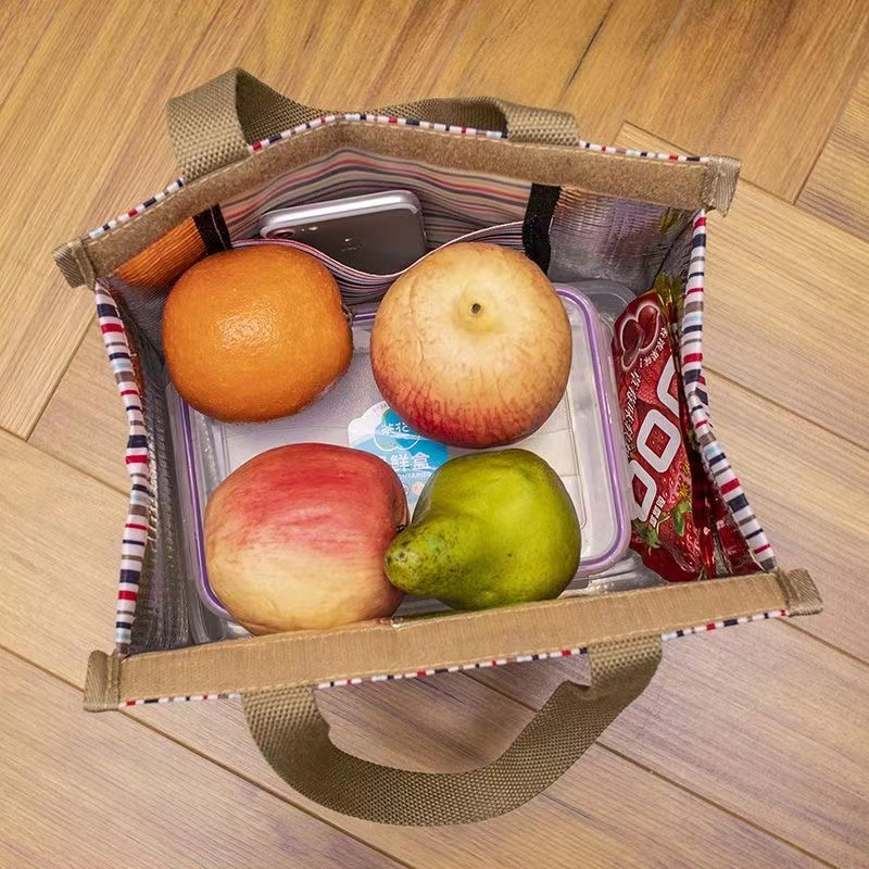 Túi giữ nhiệt cơm bento, di động, đông lạnh, dùng cho dã ngoại