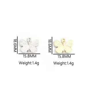 Set 10 Mặt Vòng cổ Hình Bướm Tráng Men Đính Đá Thời Trang Cho Nam Nữ