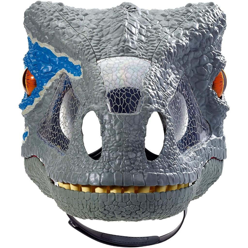 Jurassic World Velociraptor Blue Chomp 'n Roar Electronic Mask FMB74 Mặt Nạ Điện Tử jurassic world Veciraptor blue chomp 'n roar fmb74