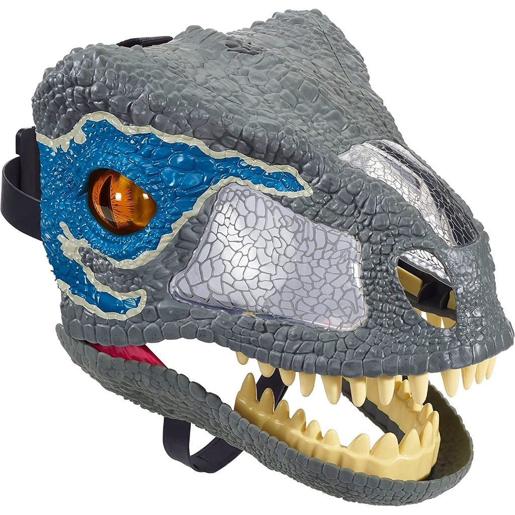 Jurassic World Velociraptor Blue Chomp 'n Roar Electronic Mask FMB74 Mặt Nạ Điện Tử jurassic world Veciraptor blue chomp 'n roar fmb74