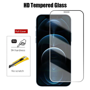 Kính Cường Lực 9H Bảo Vệ Màn Hình Cho iPhone 15 14 11 12 13 Pro MAX XS XR XS MAX 6 7 8 Plus Mini