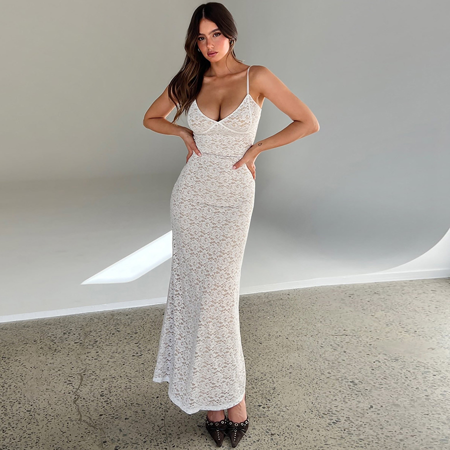Cutenew Gợi Cảm Cổ Chữ V Không Tay Dài Nữ Mùa Hè In Hoa Dạ Hội Bodycon Đầm Maxi