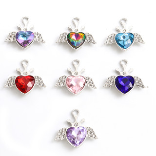 Set 10 Mặt Vòng cổ Hình Vương Miện / Trái Tim Đính Đá Pha Lê Phong Cách Baroque