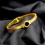 Vòng tay nữ làm bằng titan không gỉ mạ vàng 18k thiết kế mặt khắc số la mã thời trang sang trọng