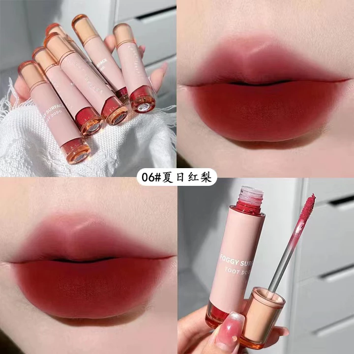 Son môi dạng lỏng kết cấu lì mềm mịn như nhung chống thấm nước và lâu trôi/Son kem lì Herorange/TOOTDODO lâu trôi mềm mịn như nhung hàng nội địa Trung/Son kem TOOTDODO tông màu hổ phách chống dính lâu