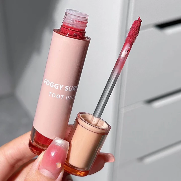 Son môi dạng lỏng kết cấu lì mềm mịn như nhung chống thấm nước và lâu trôi/Son kem lì Herorange/TOOTDODO lâu trôi mềm mịn như nhung hàng nội địa Trung/Son kem TOOTDODO tông màu hổ phách chống dính lâu