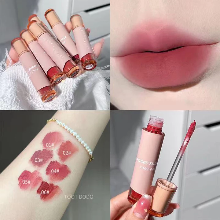 Son môi dạng lỏng kết cấu lì mềm mịn như nhung chống thấm nước và lâu trôi/Son kem lì Herorange/TOOTDODO lâu trôi mềm mịn như nhung hàng nội địa Trung/Son kem TOOTDODO tông màu hổ phách chống dính lâu