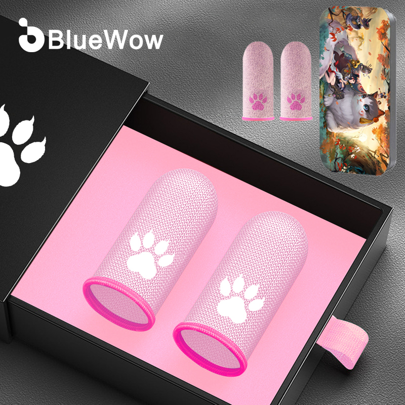 Blueow [spot] Găng Đeo Ngón Tay Chống Mồ Hôi Chơi game Catwoman Chuyên Nghiệp Tùy Chỉnh Màu Hồng