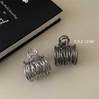 DREJEW Kẹp Tóc Kim Loại Cố Định Tóc Đuôi Ngựa Đơn Giản Thời Trang Cao Cấp Dễ Phối Đồ Cho Nữ kẹp tóc càng cua kẹp tóc hàn quốc