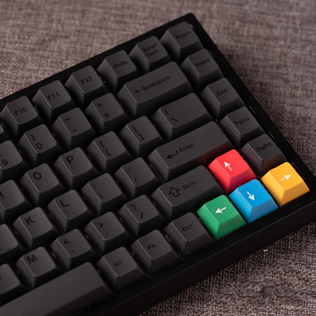 Minimalist Black keycaps  PBT  Dye-sub cherry profile  61/64/68/84/96/980/87/104 keycap set | BigBuy360 - bigbuy360.vn