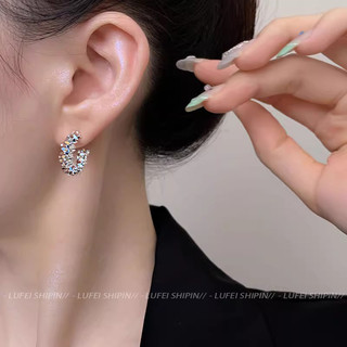 2025 Bông Tai Thời Trang Mới Vòng Tròn Kim Loại Tính Khí Bông Tai Nữ Trang Sức Thời Trang