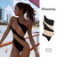 Sf♫Bikini Một Mảnh Kẻ Sọc Nhiều Màu Sắc Gợi Cảm Cho Nữ