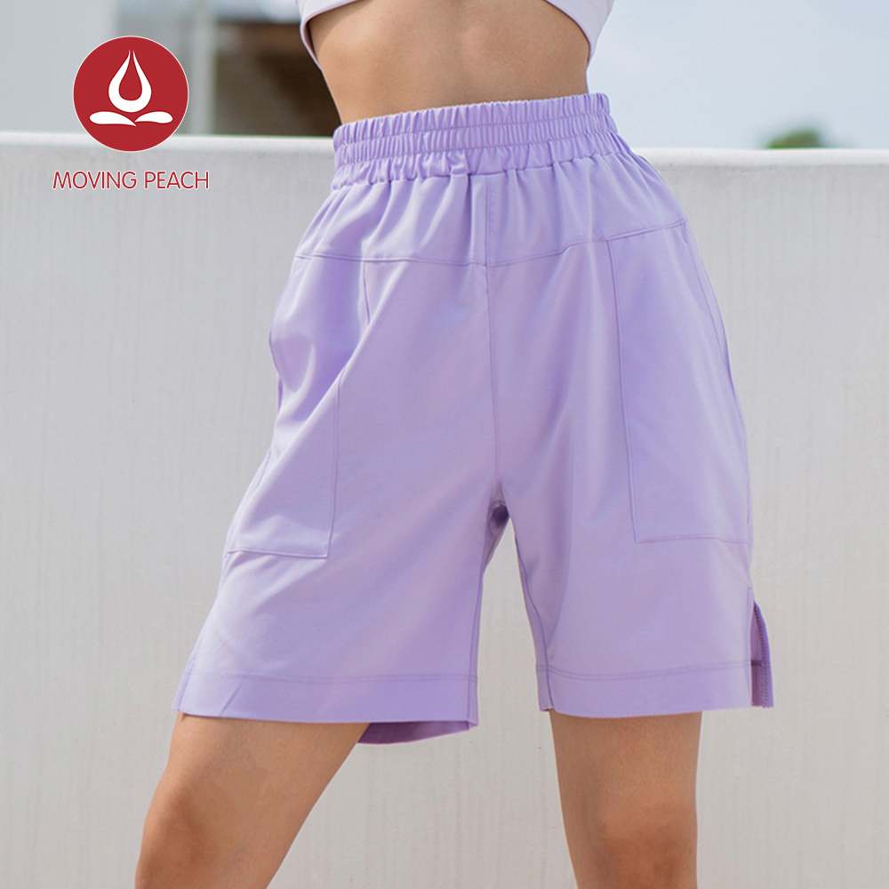 Ảnh MOVING PEACH Quần  baggy Lửng Thể Thao Có Túi Cho Nữ ACC 3