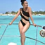 Sf♫Bikini Một Mảnh Kẻ Sọc Nhiều Màu Sắc Gợi Cảm Cho Nữ
