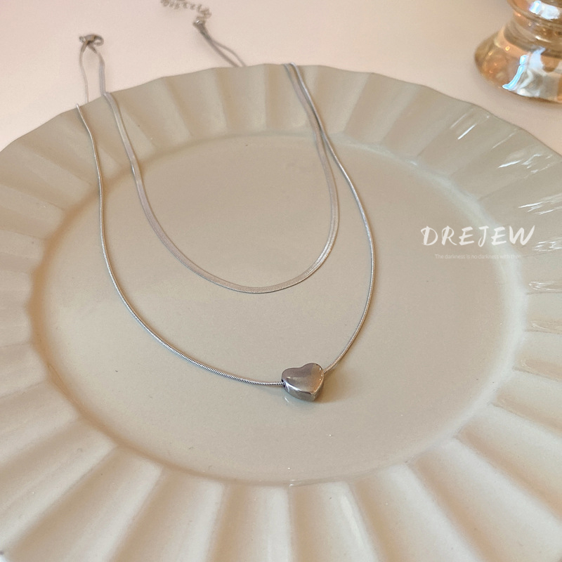 Ảnh DREJEW Vòng cổ Hai Lớp Hình Xương Rắn Sang Trọng Thời Trang 1