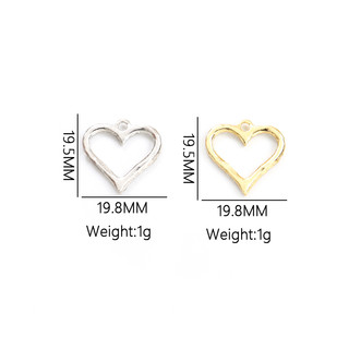 Set 10 Mặt Vòng cổ Hình Trái Tim Đính Đá Thời Trang Cho Cặp Đôi