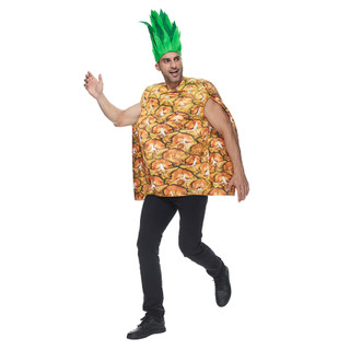 Đàn ông trang phục dứa vui nhộn người lớn halloween trái cây & veggie mascot trang phục nam party trò chơi cosplay trang phục cặp đôi biểu diễn sân khấu fancy dress up bộ