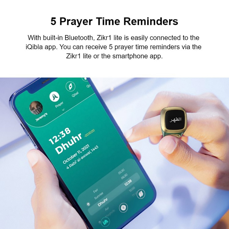 Thông Minh Bộ Đếm Số Lần Cho Người Hồi Giáo zikr digital tasbeeh 5 Cầu Nguyện