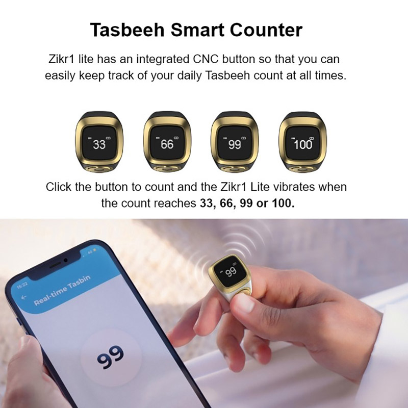 Thông Minh Bộ Đếm Số Lần Cho Người Hồi Giáo zikr digital tasbeeh 5 Cầu Nguyện