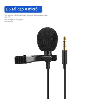 Micro Lavalier Mini Chống Ồn Di Động Đa Ứng Dụng Cho Điện Thoại / Máy Tính