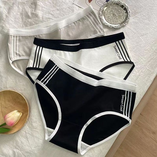 [Hàng Mới Về] Quần Lót Thể Thao Cotton Kẻ Sọc Trẻ Trung Gợi Cảm Cho Nữ 2025 deerlu09