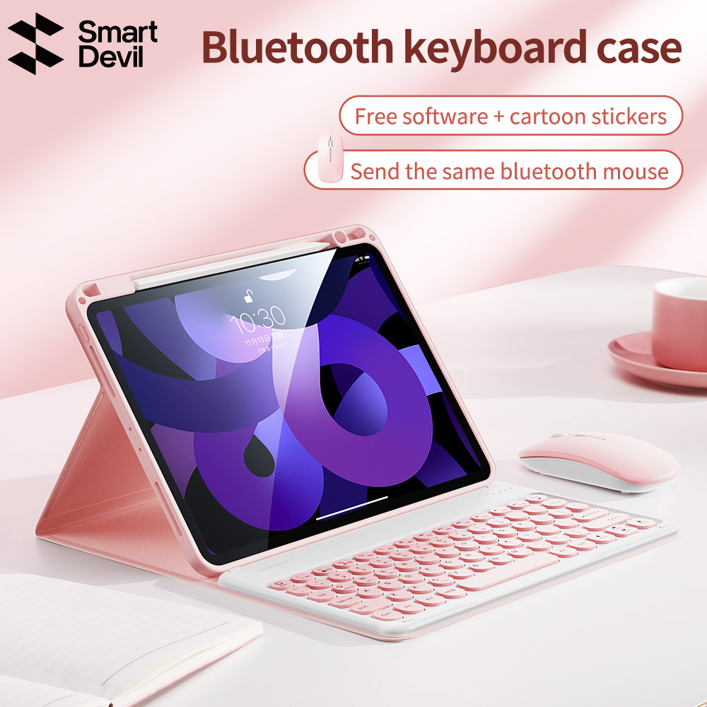 SmartDevil Bao Da Nắp Gập Kiêm Bàn Phím Bluetooth Thông Minh Cho iPad ...