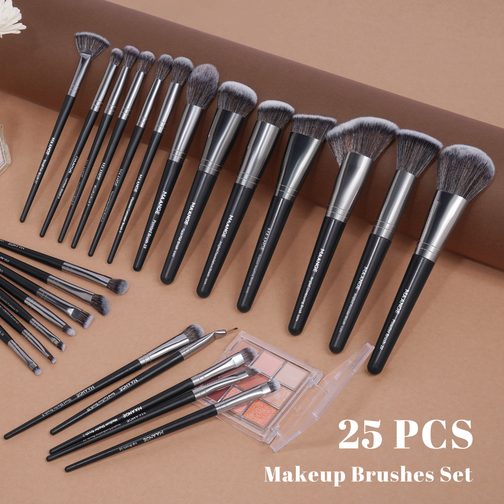 Bộ 25 Cọ Trang Điểm MAANGE Chuyên Nghiệp Chất Lượng Tốt Quà Hộp 51407