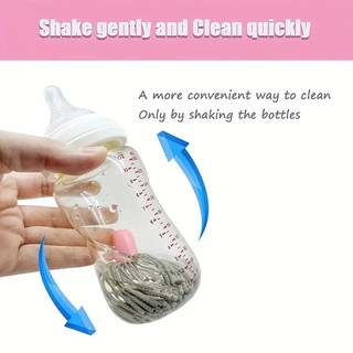 Set 2 Bàn Chải Vệ Sinh Bình Sữa Em Bé Kèm Kềm Và Hộp Đựng Tiện Lợi