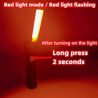 Đèn led Làm Việc Sạc Điện Từ Tính Có Thể Sạc Lại Xoay 360 Độ° Đèn Pin cob 5 Chế Độ Xoay Được Có Giá Đỡ Dùng Sửa Chữa Xe Hơi / garage / Nướng bbq