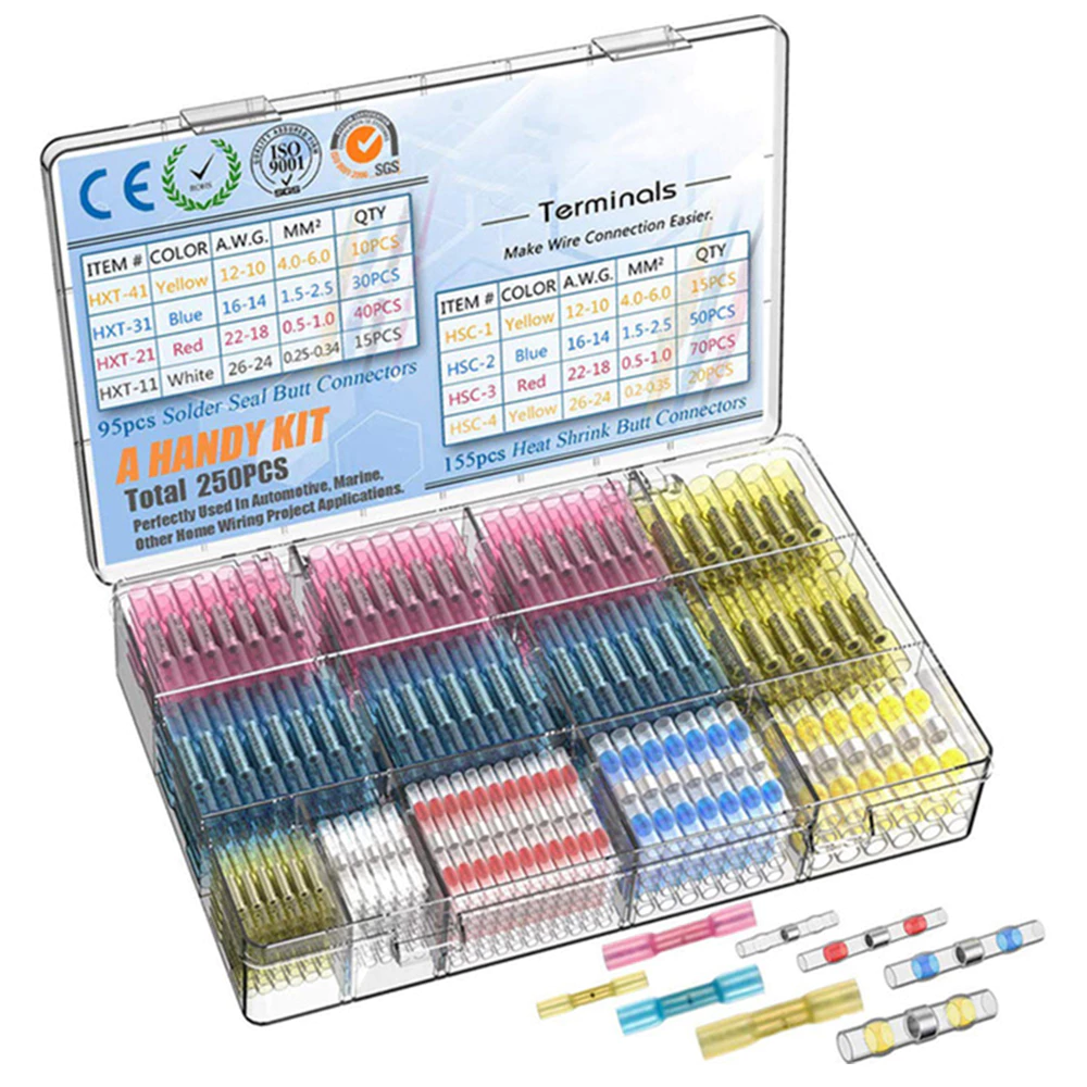 Bộ 640 đầu nối co nhiệt WOZOBUY chống thấm nước cao cấp tiện dụng cao cấp