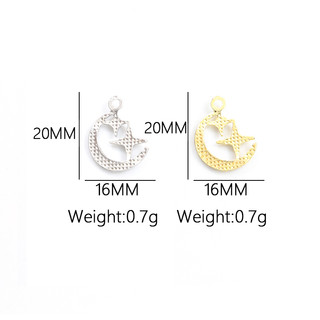 Set 10 Mặt Vòng cổ Hình Mặt Trăng Và Ngôi Sao Bằng Hợp Kim Thời Trang Cho Nam Nữ