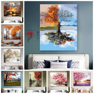 MOZI ✨40*50cmTranh phong cảnh hoạt hình kỹ thuật số tranh tô màu theo số phong cảnh tranh tô màu theo số tranh số hóa theo yêu cầutranh số hóa theo yêu cầuTranh Sơn Dầu Phong Cảnh Tự Nhiên Dùng Trang Trí Nội Thấtphong cảnh van gogh